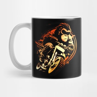 Monkey On A Motorcycle Mug